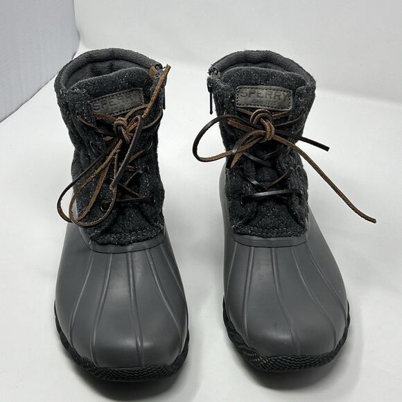 Sperry Womens Gray Size 6 Quilted Duck Boots rain Snow Boot Shoes STS97562 - Picture 12 of 16